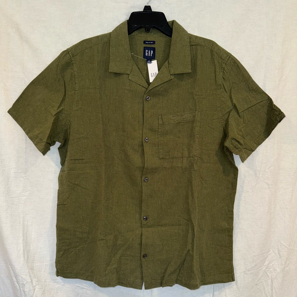 Gap men's linen-cotton shirt, NWT size L